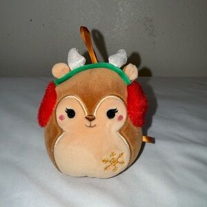 Squishmallows Darla Brown and Red Reindeer Plush